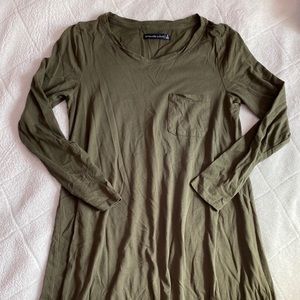 Long sleeve cotton t shirt dress